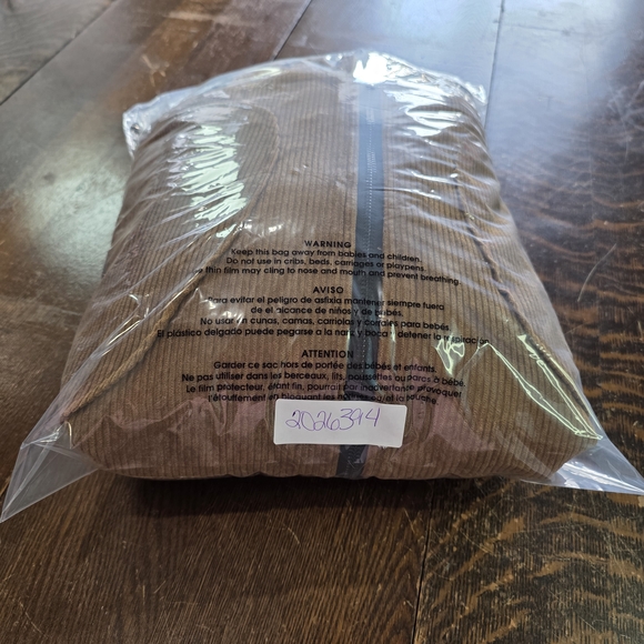 Men's Corduroy Bomber Jacket with Sherpa Collar - Brown - 2XL - Picture 11 of 11